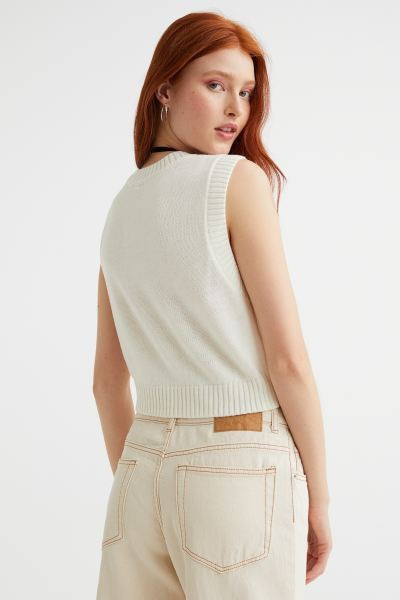 Jacquard-knit sweater vest | H&M (UK, MY, IN, SG, PH, TW, HK)