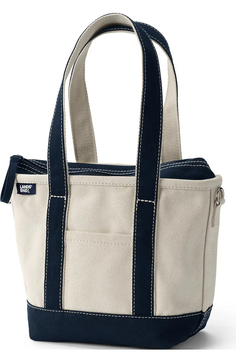 Zip Top Long Handle Canvas Tote Bag | Nordstrom