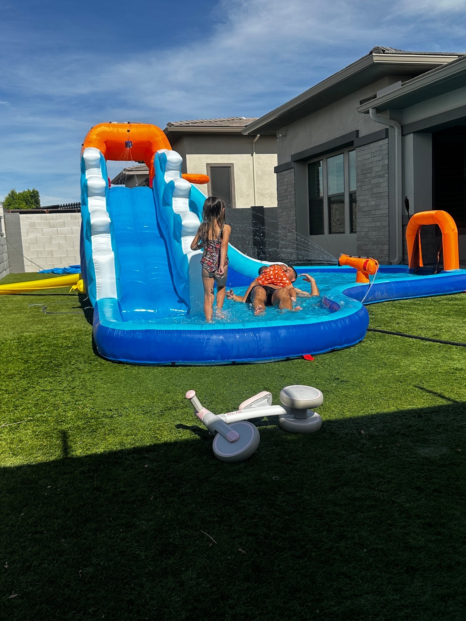 Summer fun starting early ☀️🕶️ #summer #toddler #bouncehouse #waterplay #familyfun #backyard

#LTKKids #LTKmomlife #LTKSeasonal