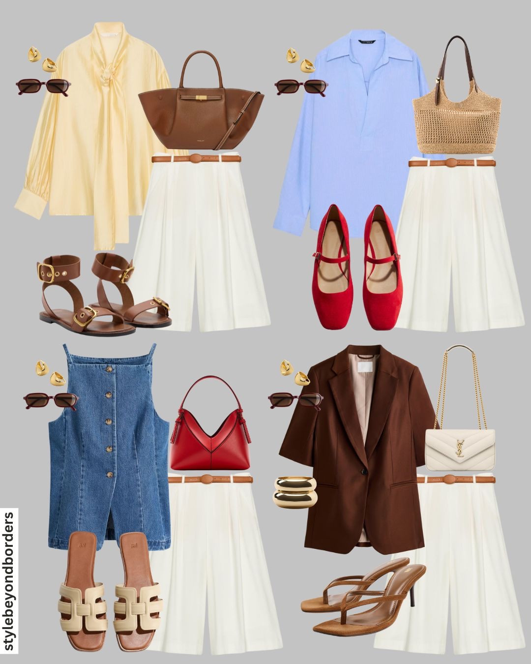 Styling bermuda pants for summer 🤎🌼✨



Tags: satin shirt, satin tie yellow shirt, bermuda belted shorts, white belted jorts, bermuda pants, linen shorts, brown strapped sandals, DeMellier Newyork bag, blue V-neck shirt, raffia bag, red ballet flats, denim vest, denim waistcoat, red mini bag, brown short sleeve blazer, brown suede sandals, ysl bag, gold bangles, chunky bangles, H&M, Zara, Mango, chic outfit summer outfit, bermuda shorts look, jorts look, vacation outfit

#LTKsummer #LTKstyletip #LTKtravel