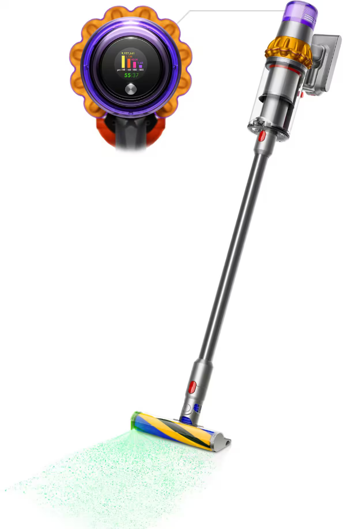 Dyson V15 Detect Cordless Vacuum Yellow/Nickel 368340-01 - Best Buy | Best Buy U.S.