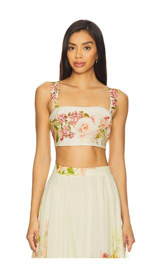HEMANT AND NANDITA Corset Top in Lemon. - size L | Revolve Clothing (Global)