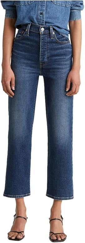 Levi's Women's Ribcage Straight Ankle Jeans, Pick A Draw (Waterless), 28 (US 6) at Amazon Women's... | Amazon (US)