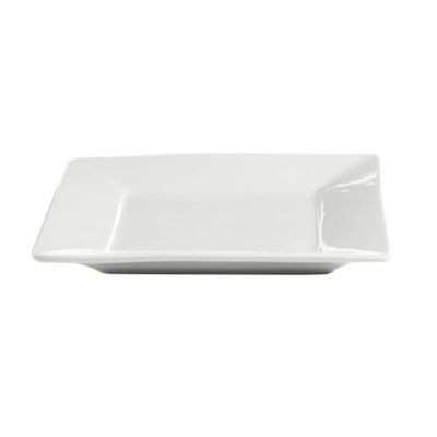 Our Table Simply White Rim Square Plate | Bed Bath & Beyond