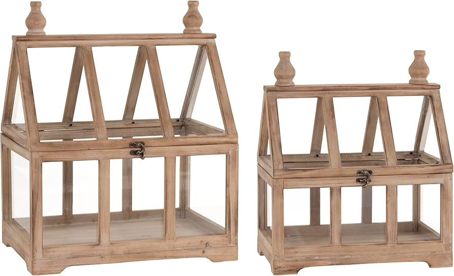 Boston International Set of 2 Wooden Terrarium Boxes | Amazon (US)