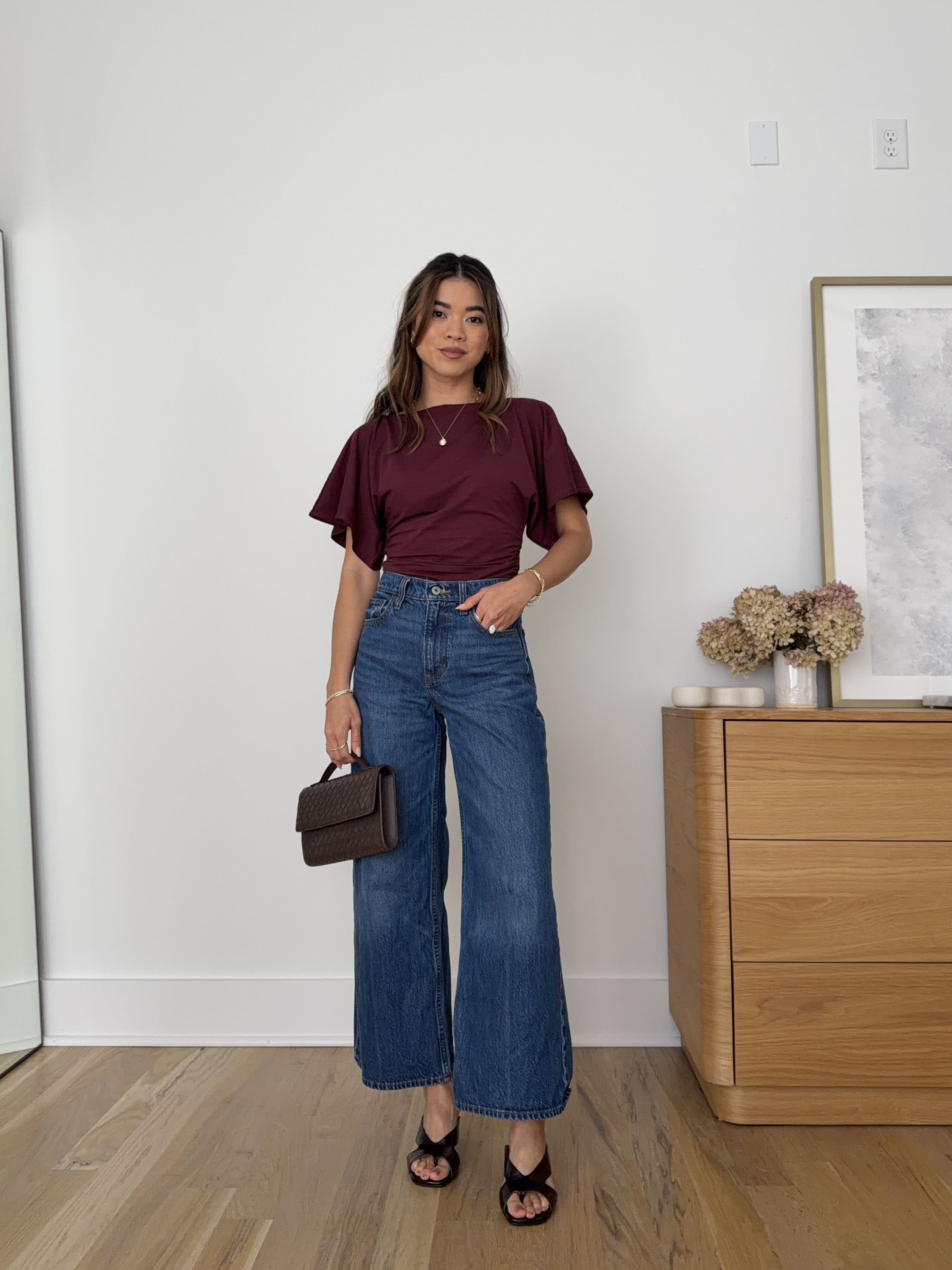 Date night outfit inspo! This @abercrombie top is so flattering.

Sizing info:
-Abercrombie Flutter Sleeve Slash Top (Size XS in Red Wine) 
-Abercrombie High Rise Wide Leg Jean (Size 23 Extra Short in Dark Wash)

transition tops, autumn tops, early fall tops, lightweight sweaters, petite fashion, mom outfit, mom style, petite pants, petite outfit ideas, petite outfits, best pants for petite, petite denim, fall style, autumn outfits, Abercrombie denim for petite, Best Jeans from Abercrombie for Petite, abercrombie tops,

#LTKootd #LTKSeasonal #LTKPetite