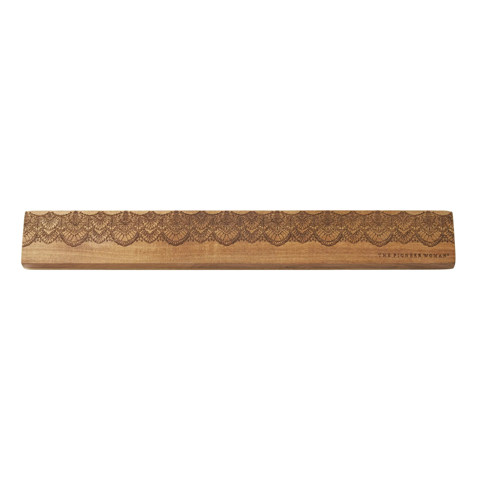 The Pioneer Woman Vintage Lace 15-Inch Acacia Wood Magnetic Wall Strip | Walmart (US)