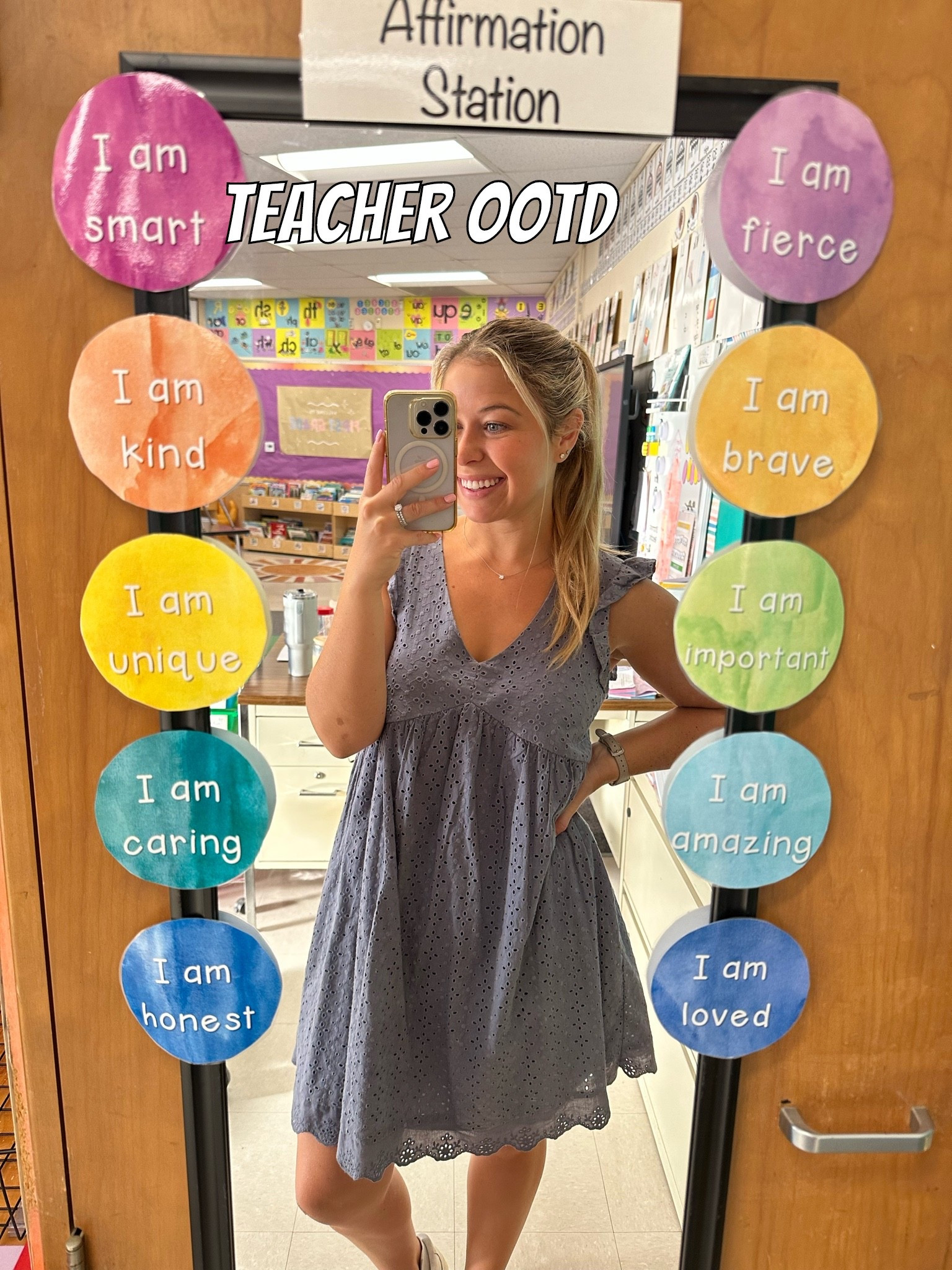 Teacher outfit of the day! Similar dresses linked 🤗