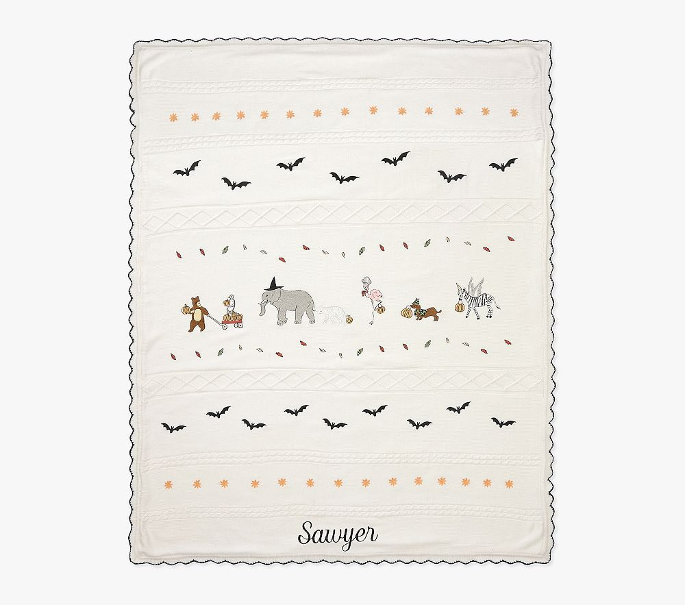 Riley Sheehey Halloween Heirloom Kid Throw Blanket | Pottery Barn Kids