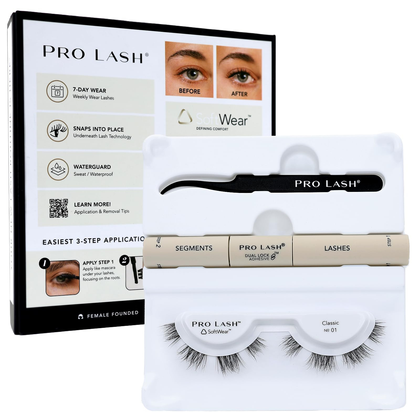 Pro Lash SoftWear Mini Lash Clusters Kit - Seamless, Lightweight Lashes - 7-Day Cluster Eyelash E... | Amazon (US)