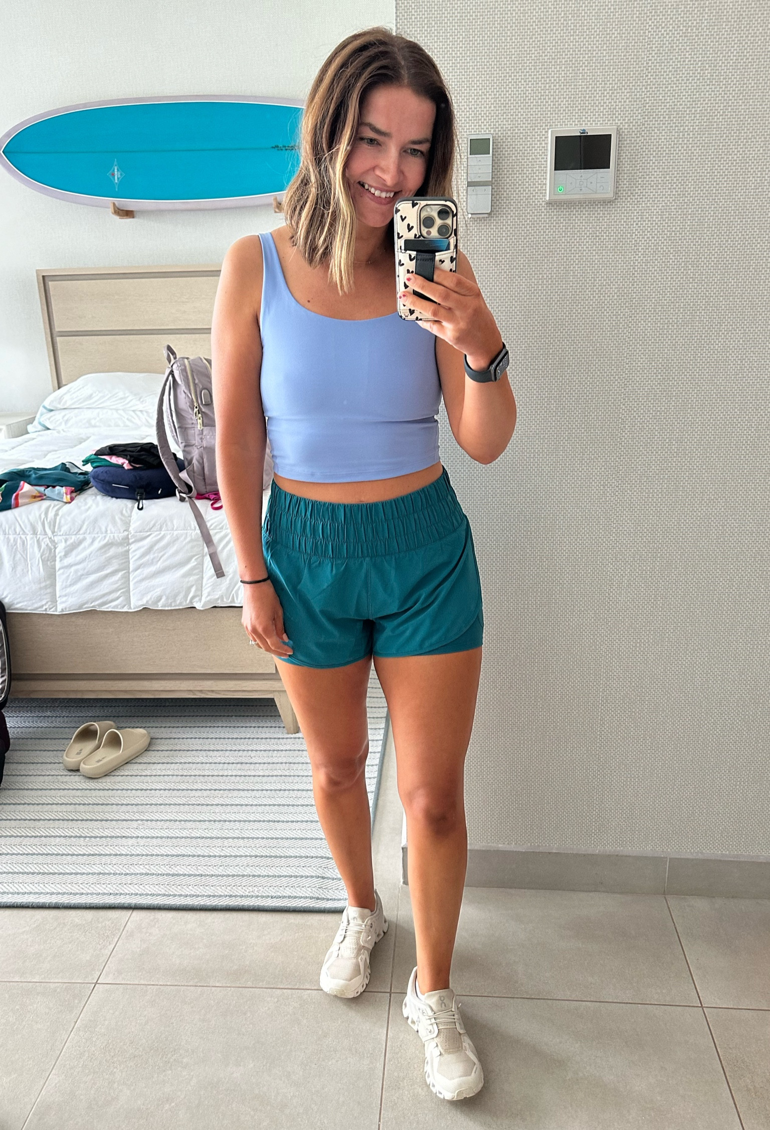 The most comfy long lined bra and biker lined shorts. Wear for workouts or errands- they are that comfy!

#LTKFitness #LTKActive #LTKFindsUnder50