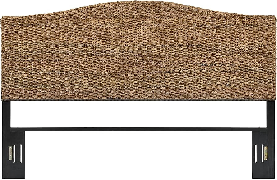 Crosley Furniture Serena Handwoven Natural Fiber Rattan Bed Headboard, Banana Leaf, King | Amazon (US)