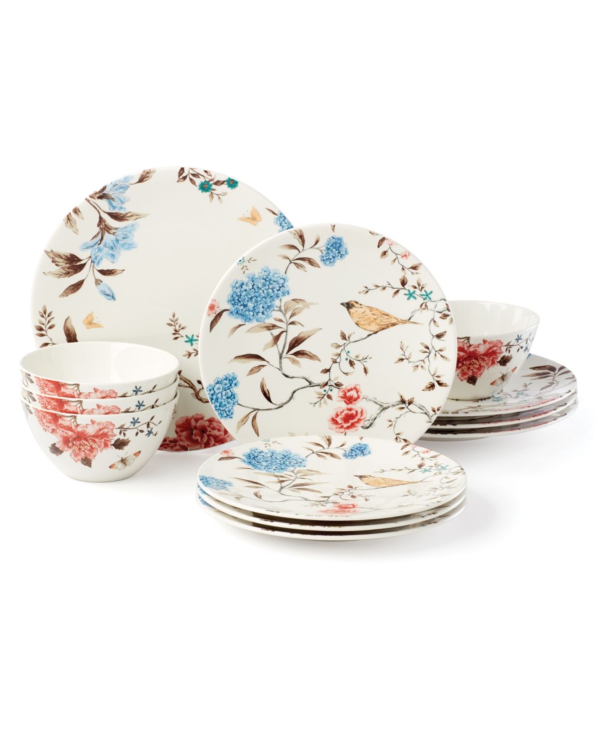 Lenox Sprig & Vine 12-pc Dinnerware Set, Service for 4 | Macys (US)