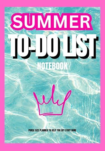 2023 SUMMER DAILY TO-DO LIST NOTEBOOK A WOMAN'S Planner to Help You Get Stuff Done: 6" x 9" Daily... | Amazon (US)