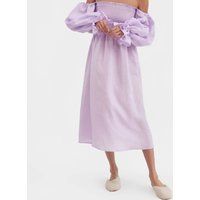 Sleeper Atlanta Smocked Linen Midi Dress - XL | Coggles (Global)