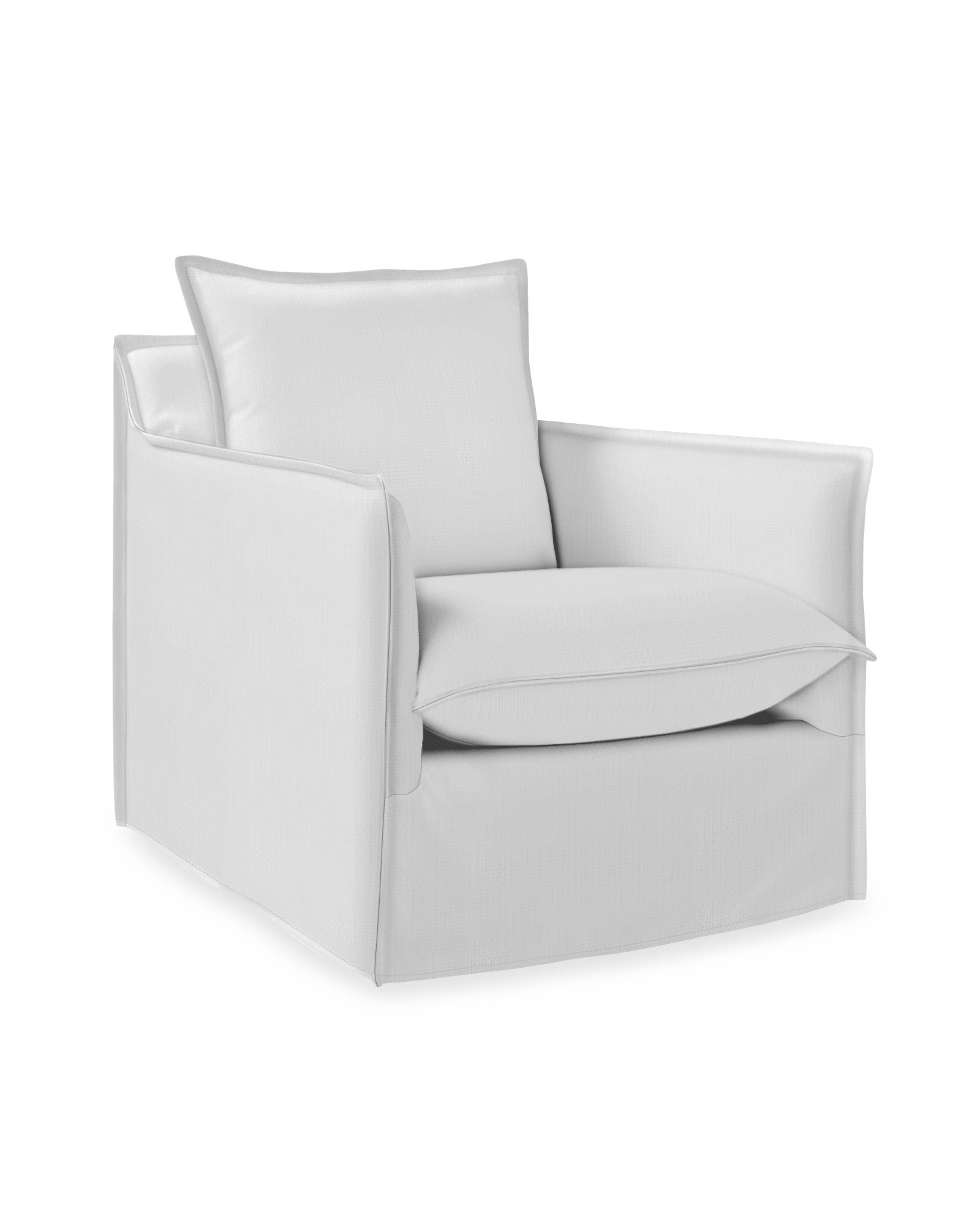 Sundial Outdoor Swivel Chair - Slipcovered | Serena and Lily