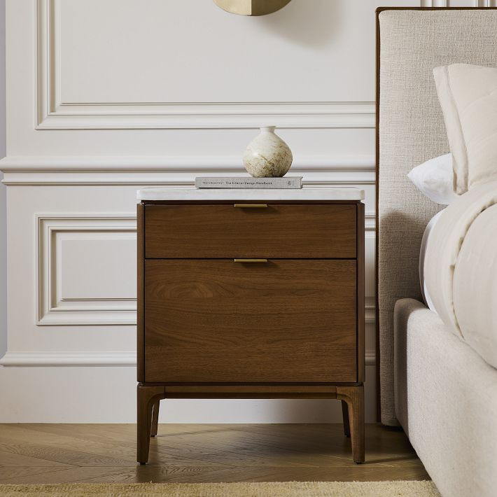 Parker Marble Nightstand (21"–28") | West Elm (US)