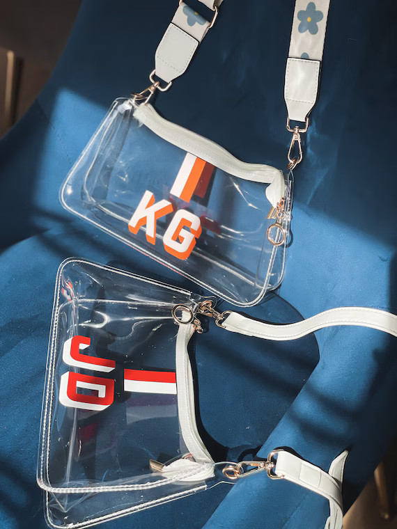 Clear Bag Shoulder Purse 90s Chic Inspired  Stadium Approved - Etsy | Etsy (US)