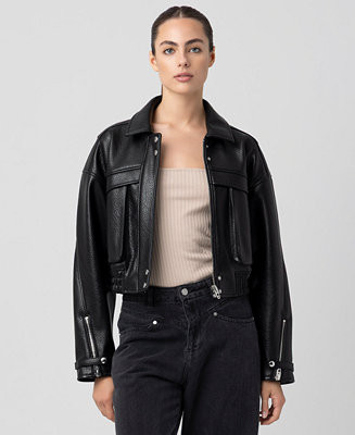 BLANK NYC Women's Solid Bomber Jacket - Macy's | Macy's