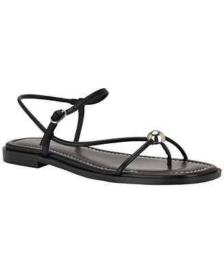 Tommy Hilfiger Women's Taras Strappy Ornamented Flat Sandal - Macy's | Macy's