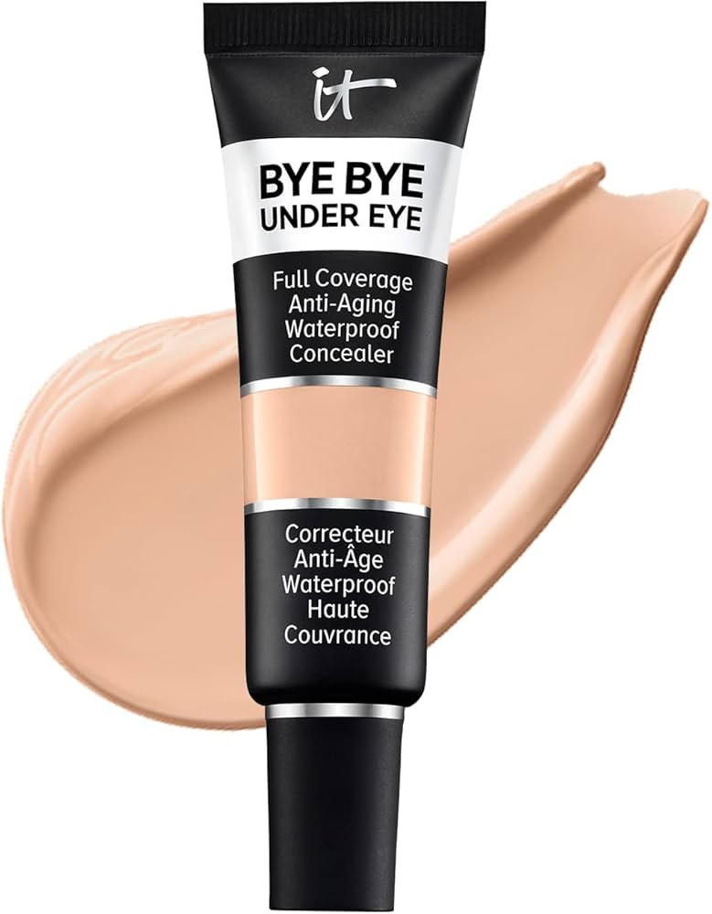 IT Cosmetics Bye Bye Under Eye Full Coverage Concealer - for Dark Circles, Fine Lines, Redness & Discoloration - Waterproof - Natural Finish – 0.4 fl oz | Amazon (US)