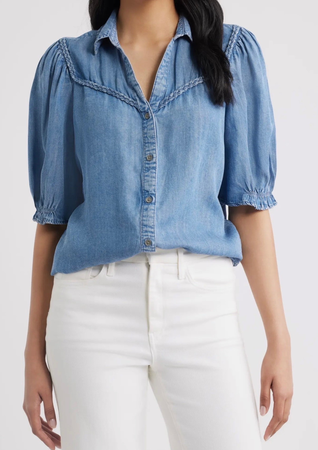 Cute denim top

#LTKootd #LTKgrwm #LTKdayinmylife