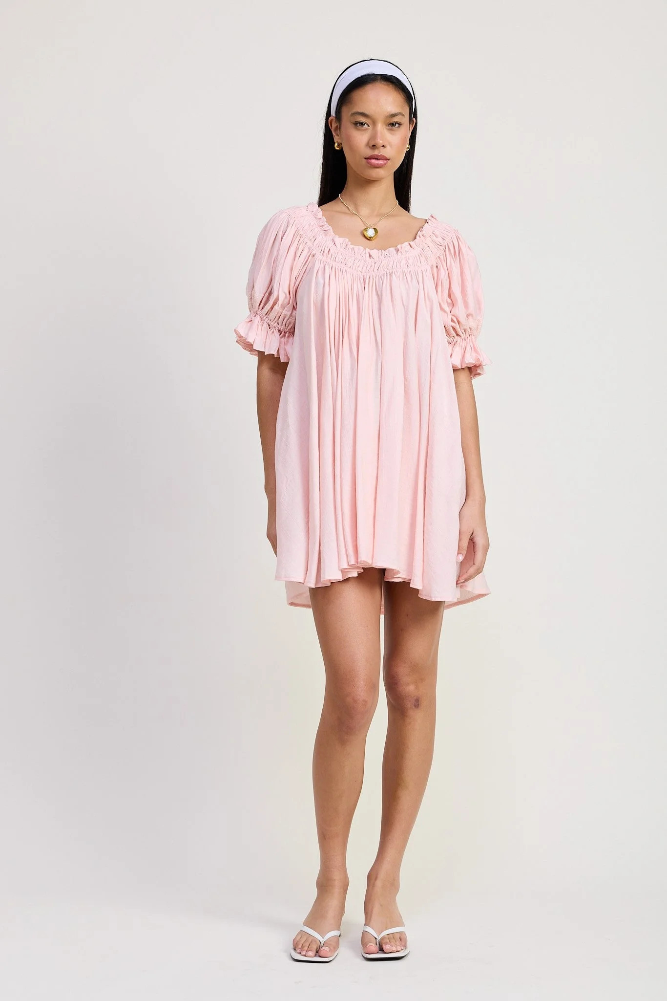 Short Sleeve Babydoll Mini Dress | Fashion And Icon
