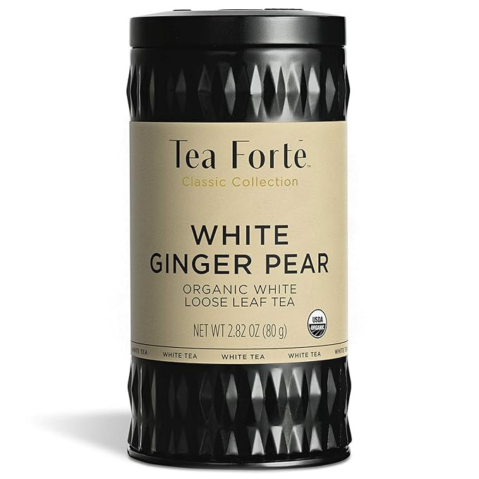 Tea Forté Organic White Tea WHITE GINGER PEAR, 2.82 Ounce Loose Leaf Tea Canister | Amazon (US)