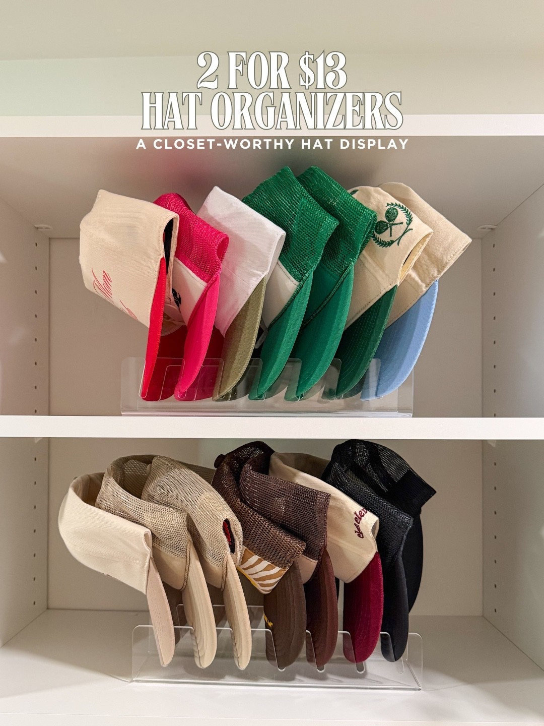 $6.50 each for these acrylic hat organizers!! So good 

#LTKHome