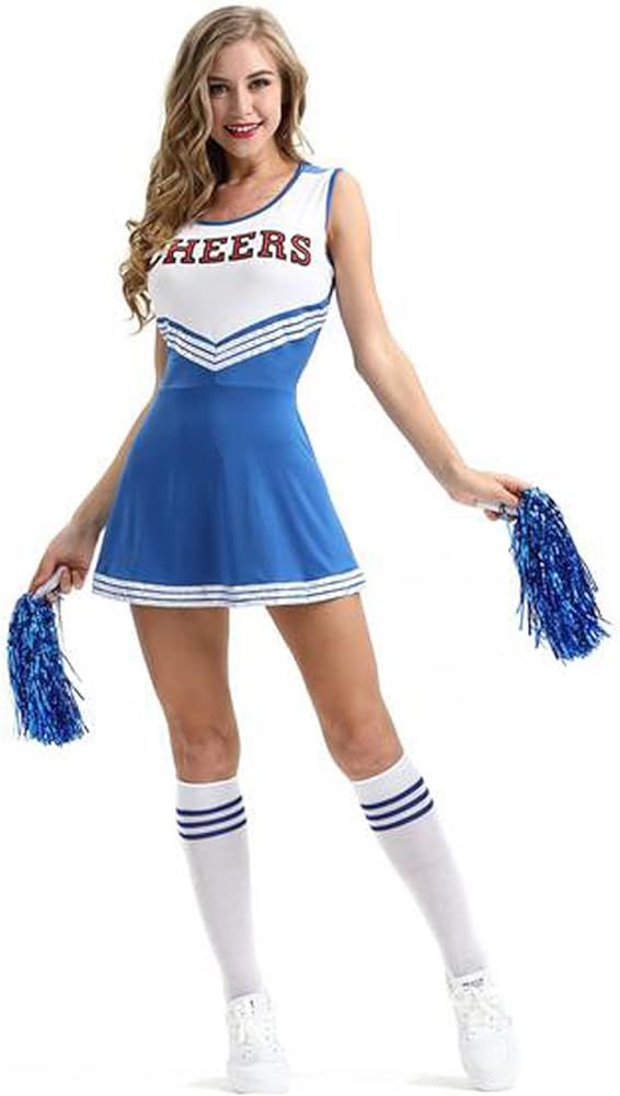 Colorful House Cheerleader Costume For Women Musical Uniform Fancy Dress Complete Outfit+Cheerlea... | Amazon (US)
