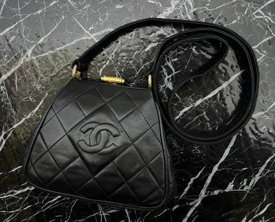 CHANEL  Mini Matelasse Clasp Closure Crossbody Leather Shoulder Bag Lambskin  | eBay | eBay US