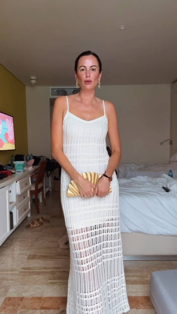 This is the prettiest crochet dress from Abercrombie! Currently on sale and it was absolutely perfect for our beach trip! You can easily dress it up or down!

#LTKWatchNow #LTKStyleTip #LTKFindsUnder100