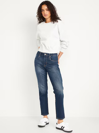 Mid-Rise OG Straight Ankle Jeans | Old Navy (US)