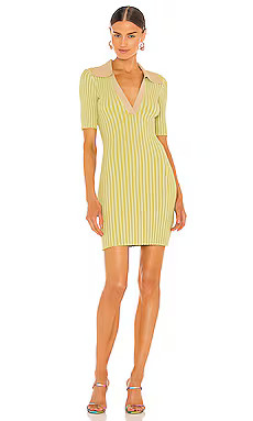 NICHOLAS Geraldine Mini Dress in Limeade from Revolve.com | Revolve Clothing (Global)