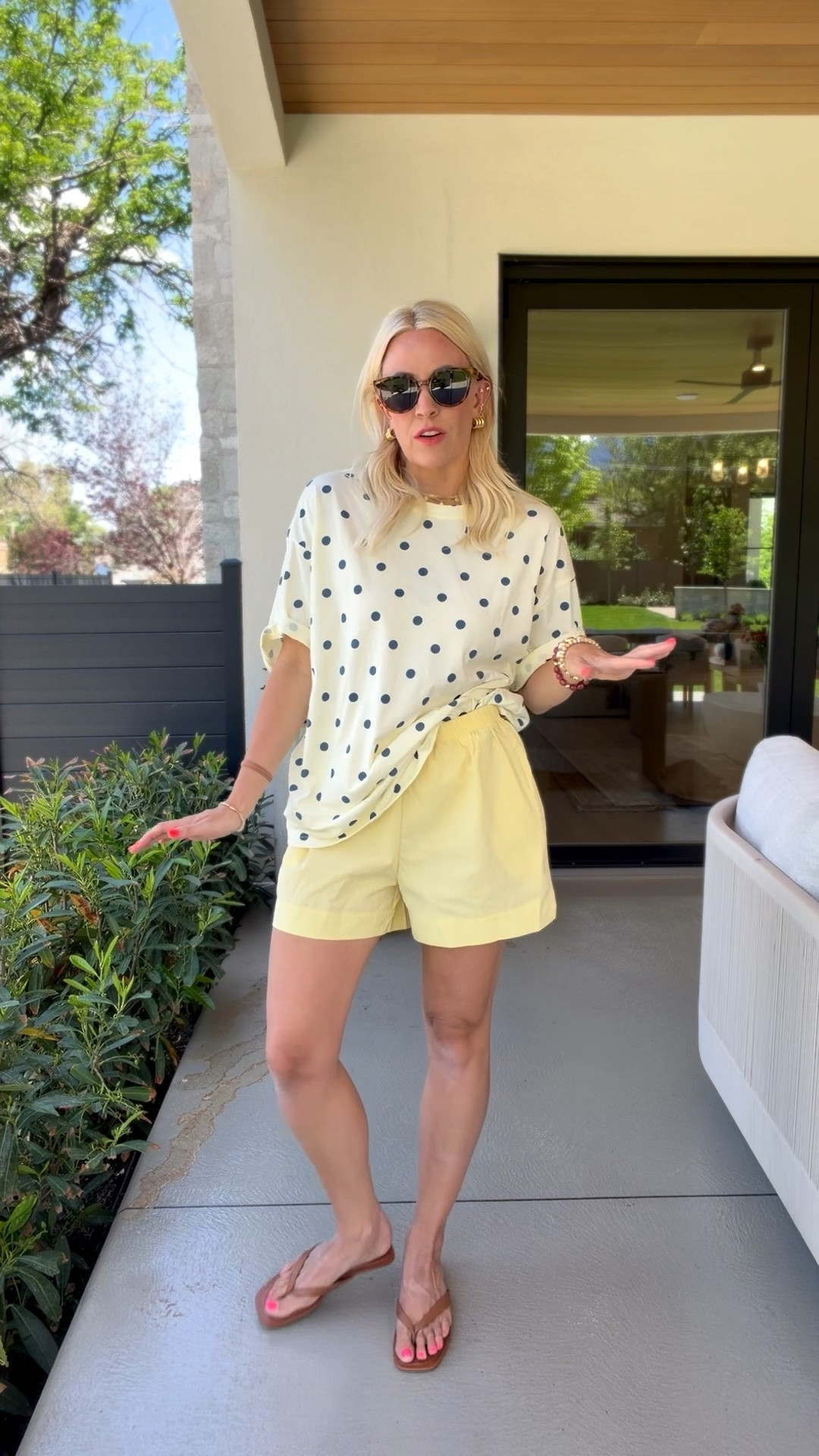 This polka dot tee is the best!

#LTKootd #LTKgrwm #LTKmomlife