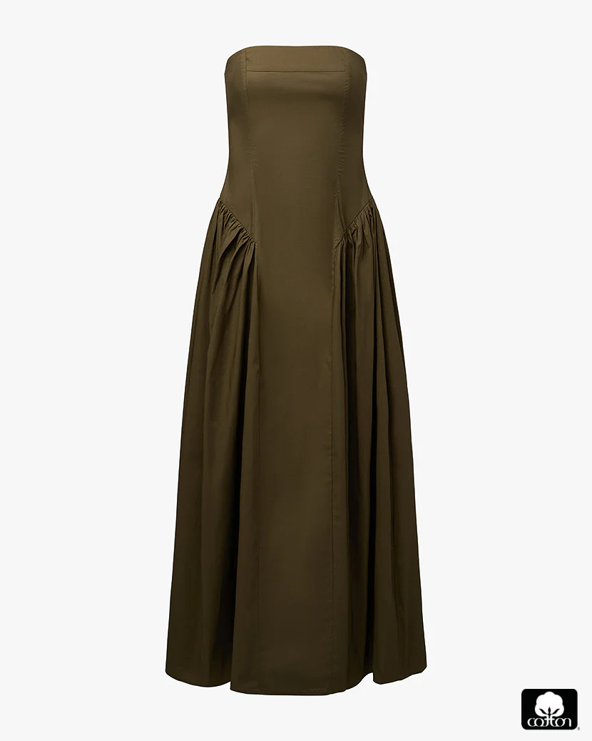 Strapless Corset Ruched Dress | We Wore What