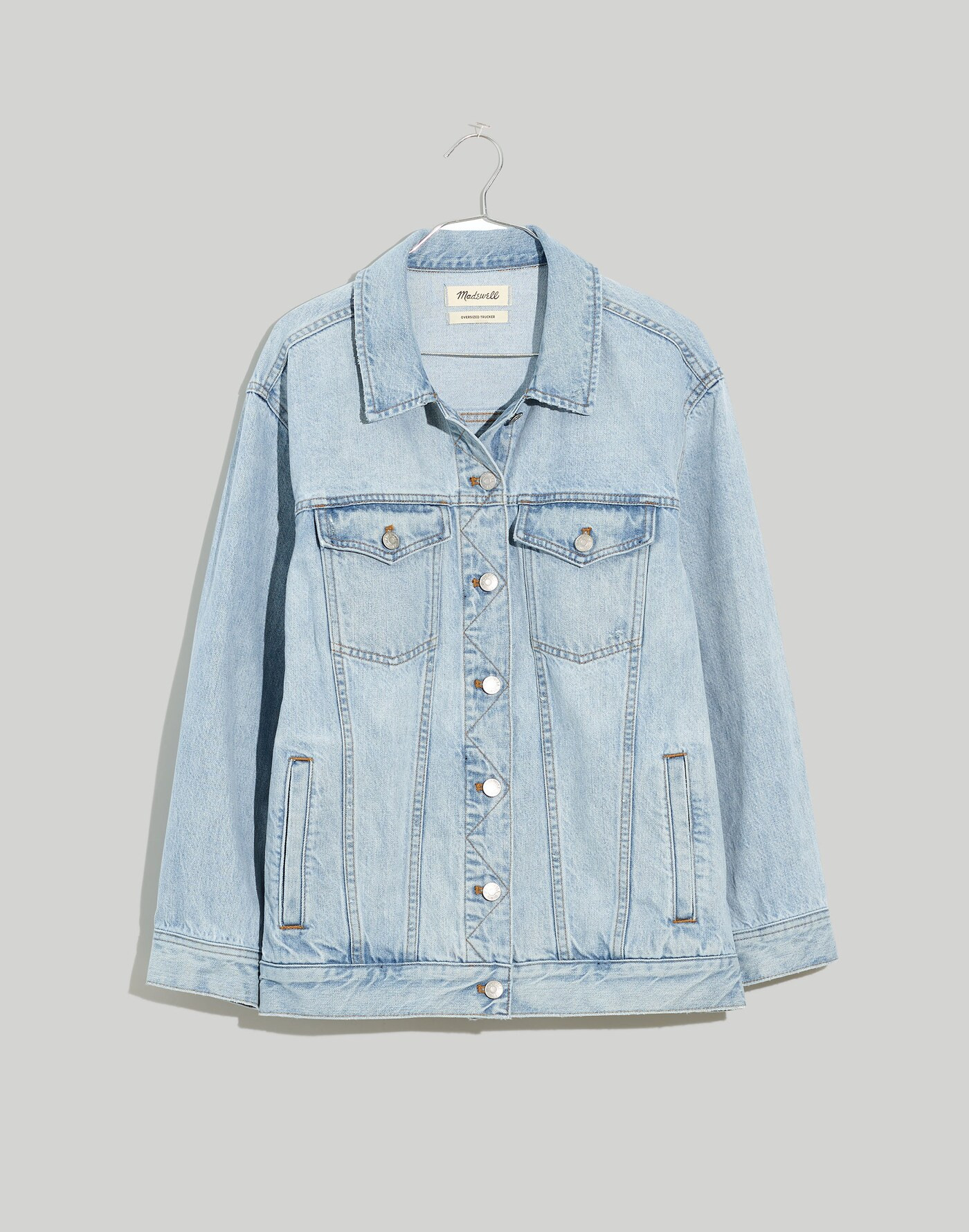 The Oversized Trucker Jean Jacket in Fitzgerald Wash | Madewell | Madewell
