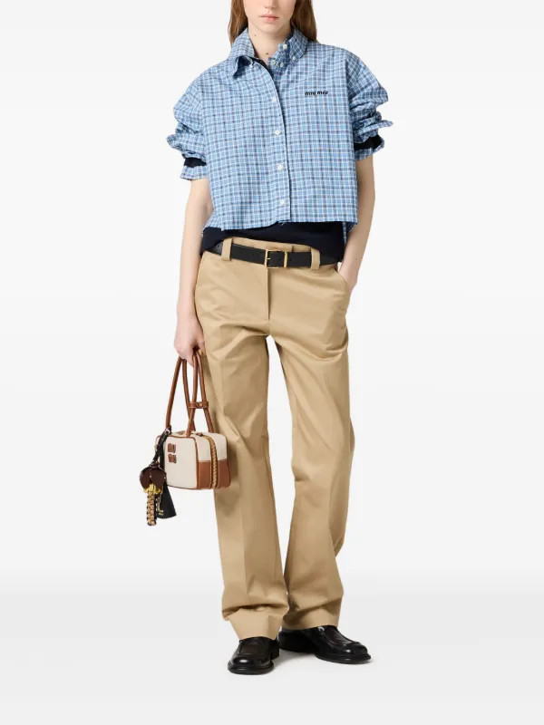 checked poplin shirt | Farfetch Global