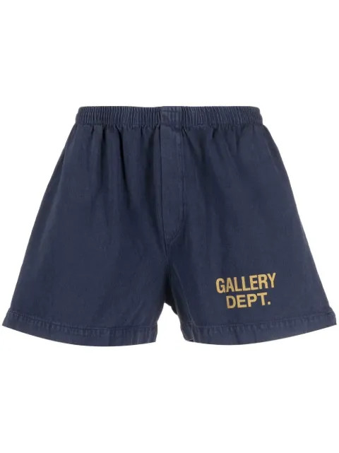 GALLERY DEPT. logo-print Deck Shorts - Farfetch | Farfetch Global
