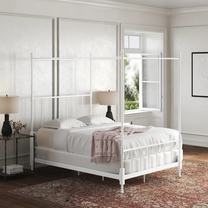 Frankie Low Profile Canopy Bed | Wayfair North America