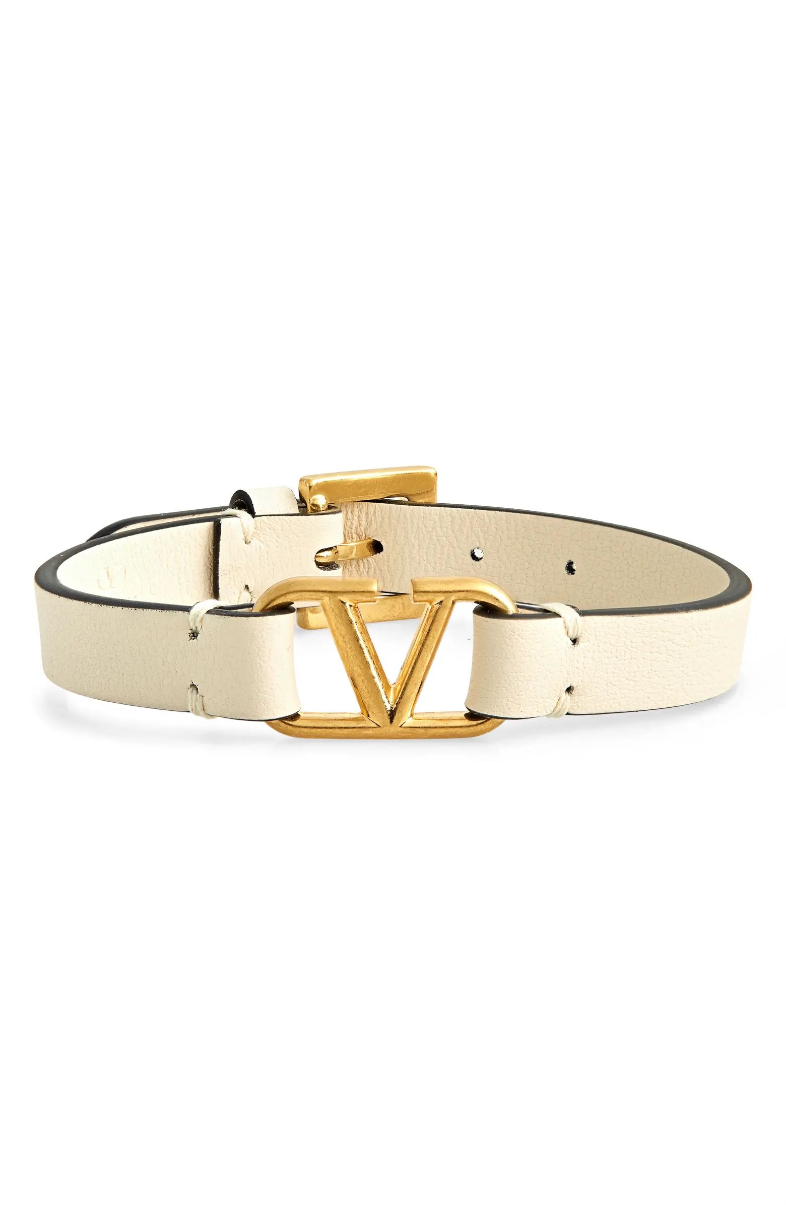Valentino VLOGO Leather Bracelet | Nordstrom | Nordstrom