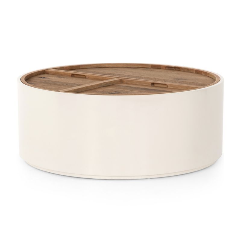 Dean White and Oak Coffee Table + Reviews | Crate & Barrel | Crate & Barrel
