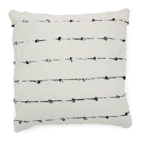 MoDRN Naturals Textured Decorative Throw Pillow, 20x20" - Walmart.com | Walmart (US)