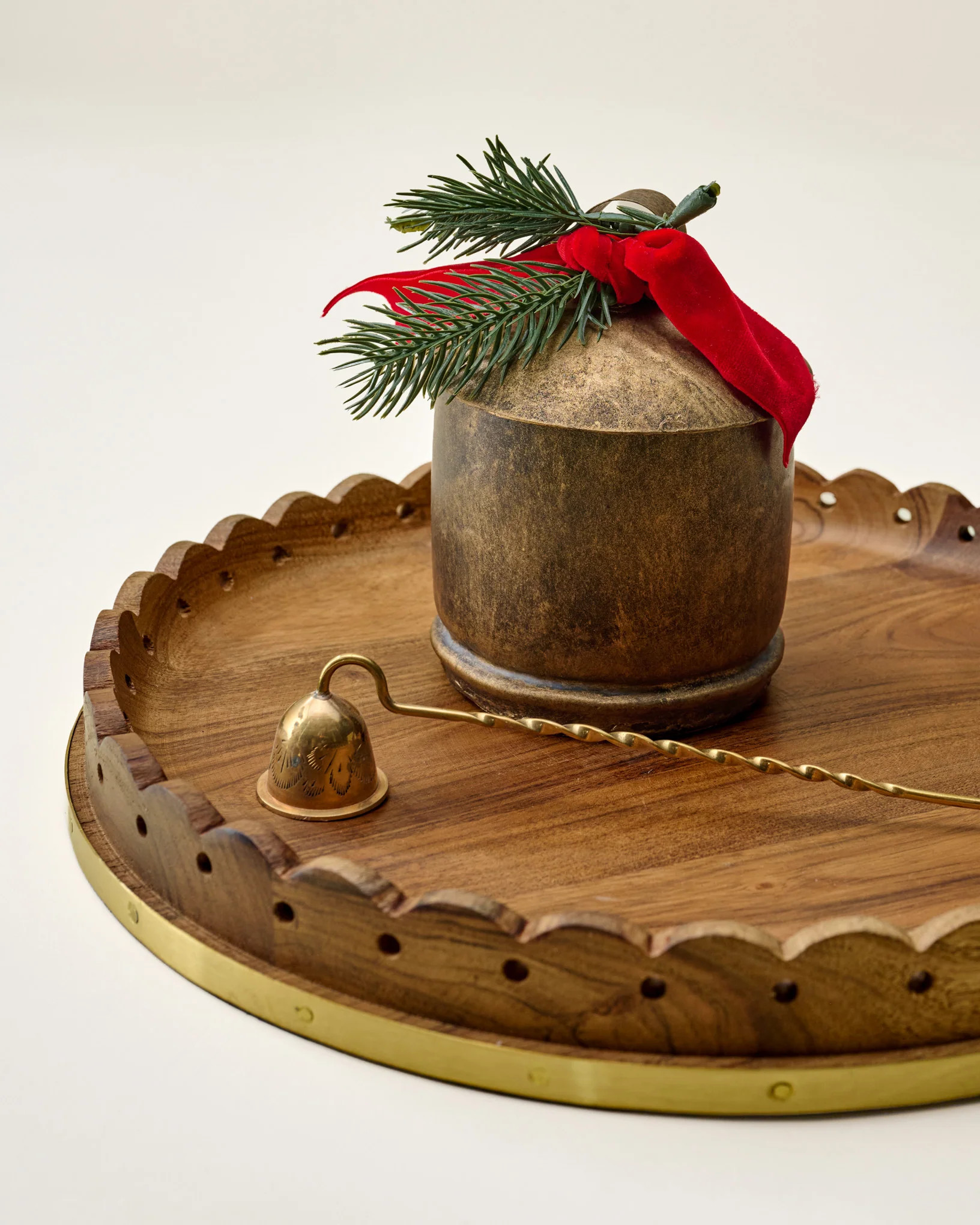 Magnolia Antique Brass Bell Candle | Magnolia