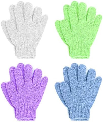 Linda Exfoliating Bath Gloves, Pack of 4 | Amazon (US)