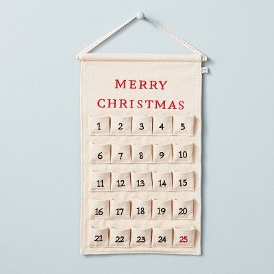 Embroidered Pocket Canvas Advent Calendar - Hearth & Hand™ with Magnolia | Target
