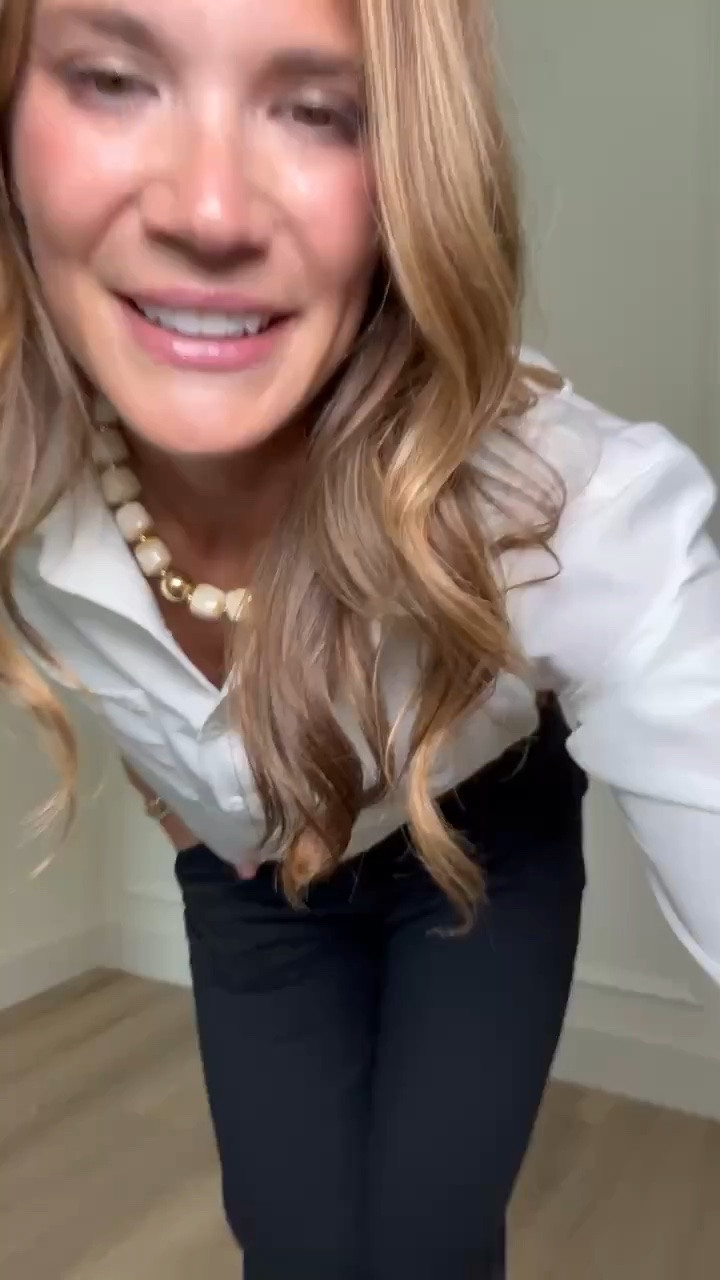 These pants have SO much stretch, but still give you that classic trouser look. I love them with a simple button down for an office outfit, and the leopard flats make the navy feel a little less basic.

Tall girl style, Tall girl approved, Office outfit, Stretchy pants, Work pants, Trouser outfit, Button down shirt, Workwear, Tall girl fashion, StangandCo

#LTKTall #LTKActive #LTKWorkwear