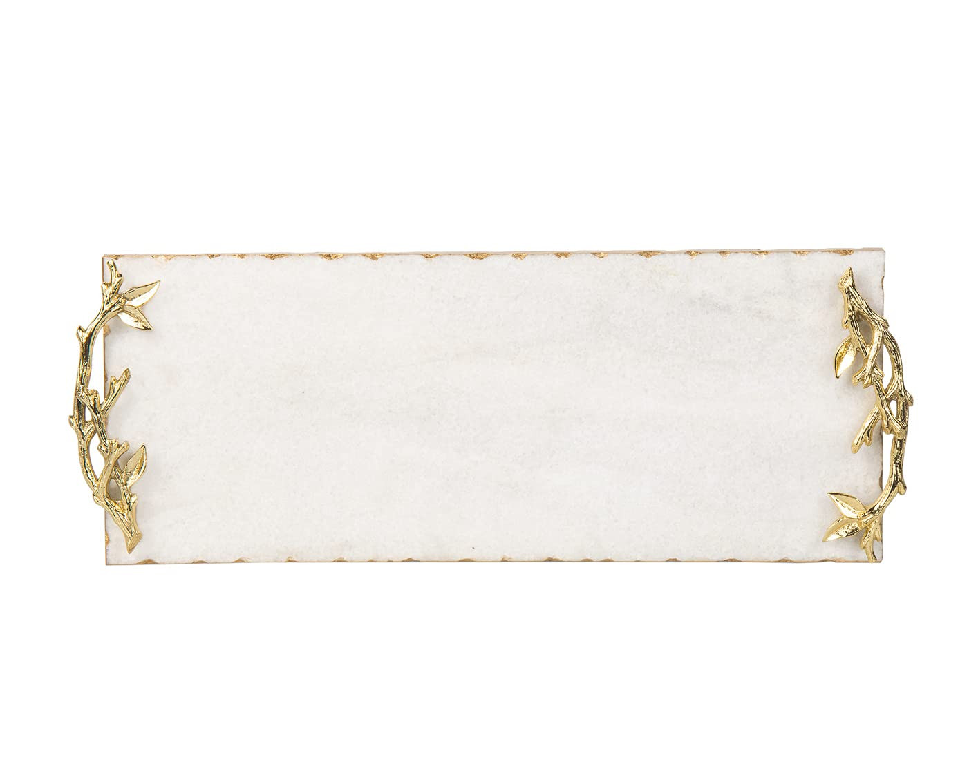 Marble Serving Tray for Appetizers Desserts Hors D'vour Dish Golden Branch by Godinger | Amazon (US)