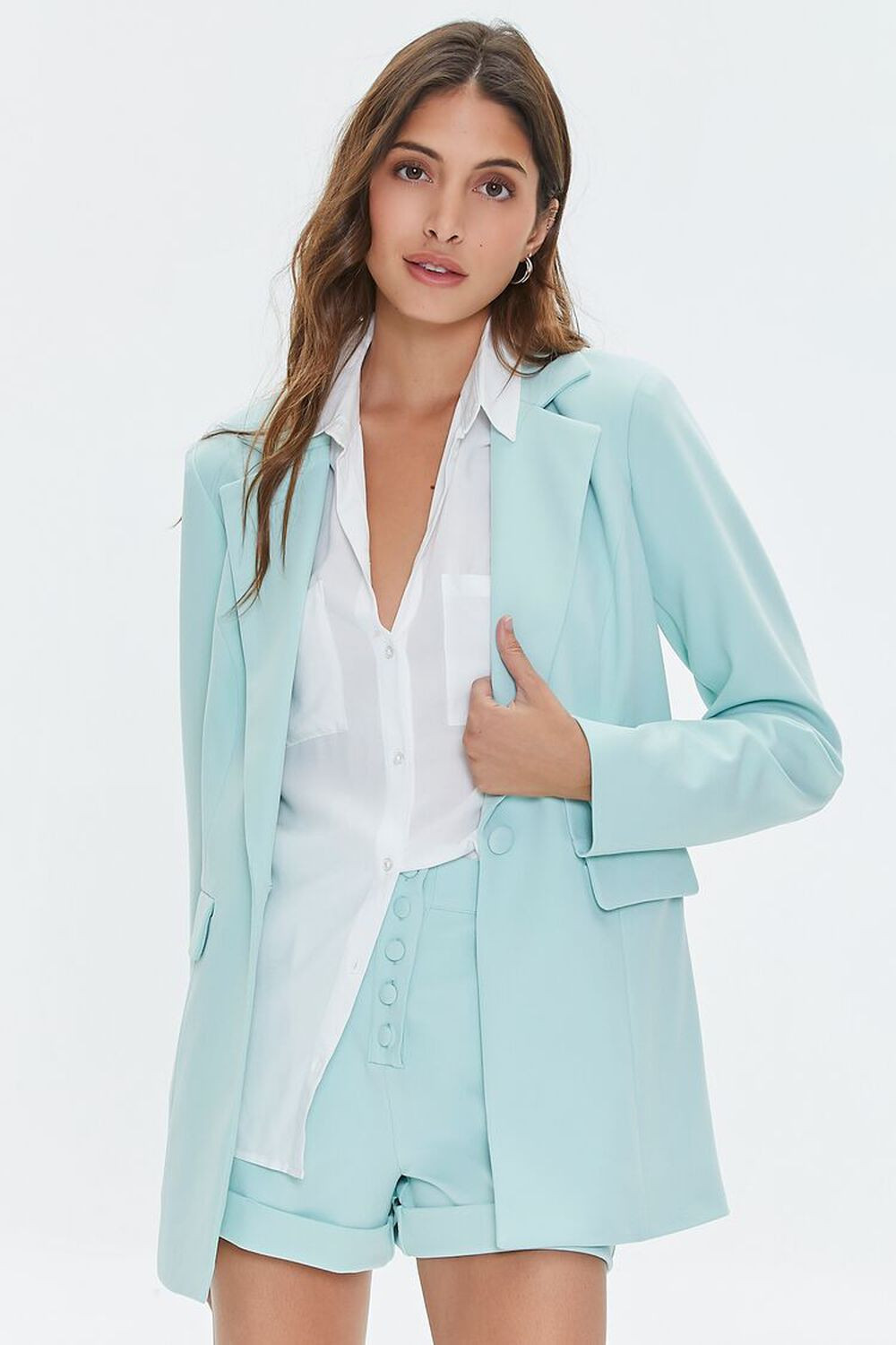 Notched Buttoned Blazer | Forever 21 | Forever 21 (US)