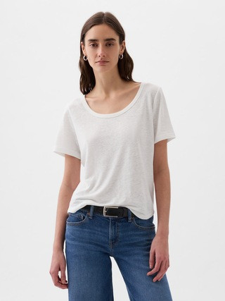 Linen-Blend T-Shirt | Gap (US)